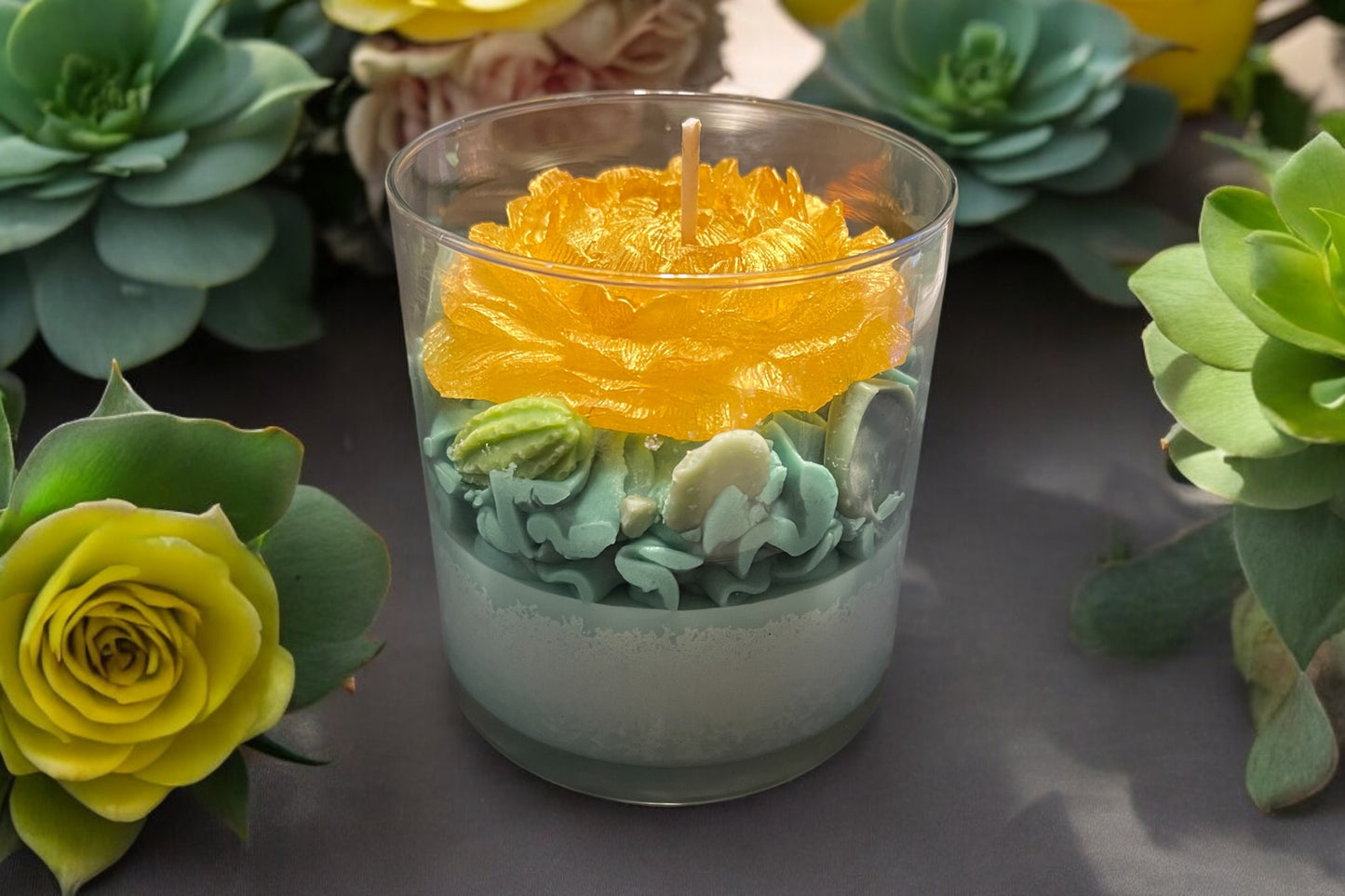 Yellow Rose of Texas Candle